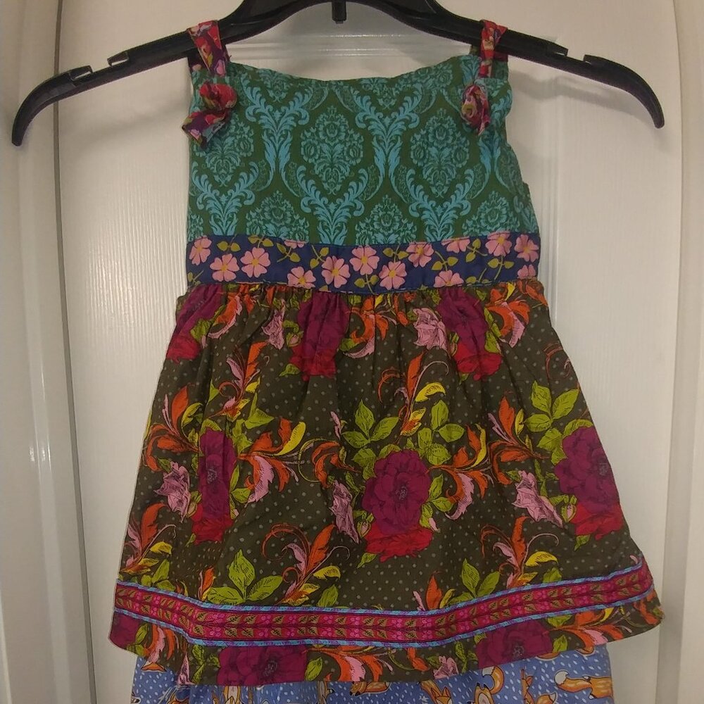 Matilda Jane size 8 Plum Feist Knot Dress Paint by Numbers